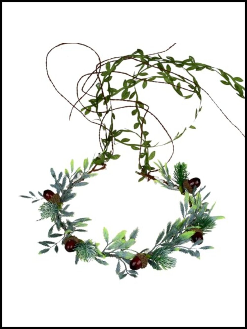 Faux Flower Crown Woodland Headband Floral Hair Accessory Bridal